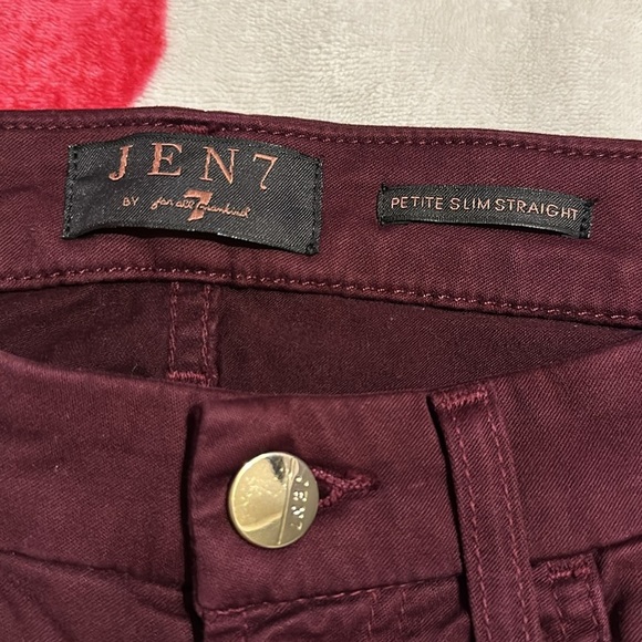 NWT Jen7 Slim Straight 7 for all mankind* Pant 6 Petite - Picture 14 of 16